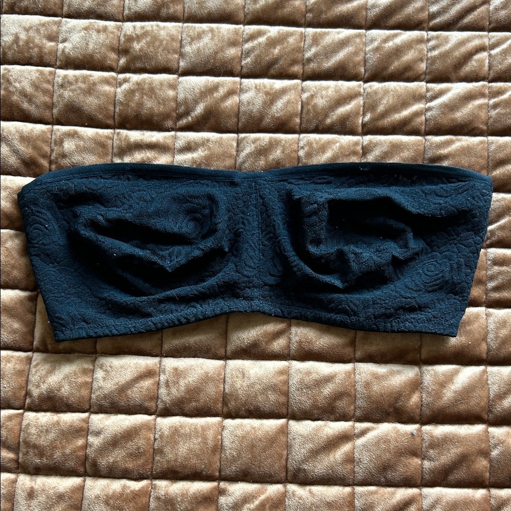 Wacoal Halo Black Strapless Lace Bandeau Bra